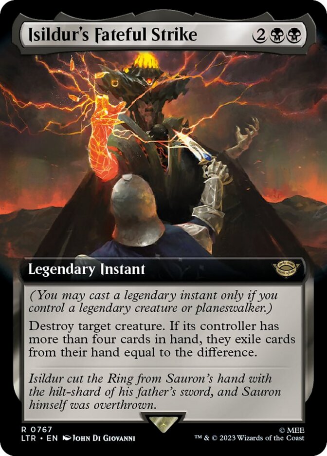 Frappe fatidique d'Isildur (Extended Art) (Surge Foil) [Le Seigneur des Anneaux : Contes de la Terre du Milieu]