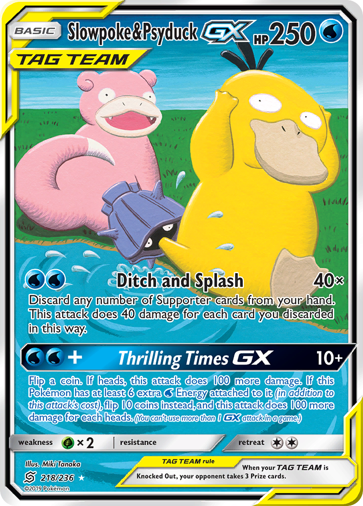 Ramoloss & Psykokwak GX (218/236) [Soleil et Lune : Harmonie des Esprits]