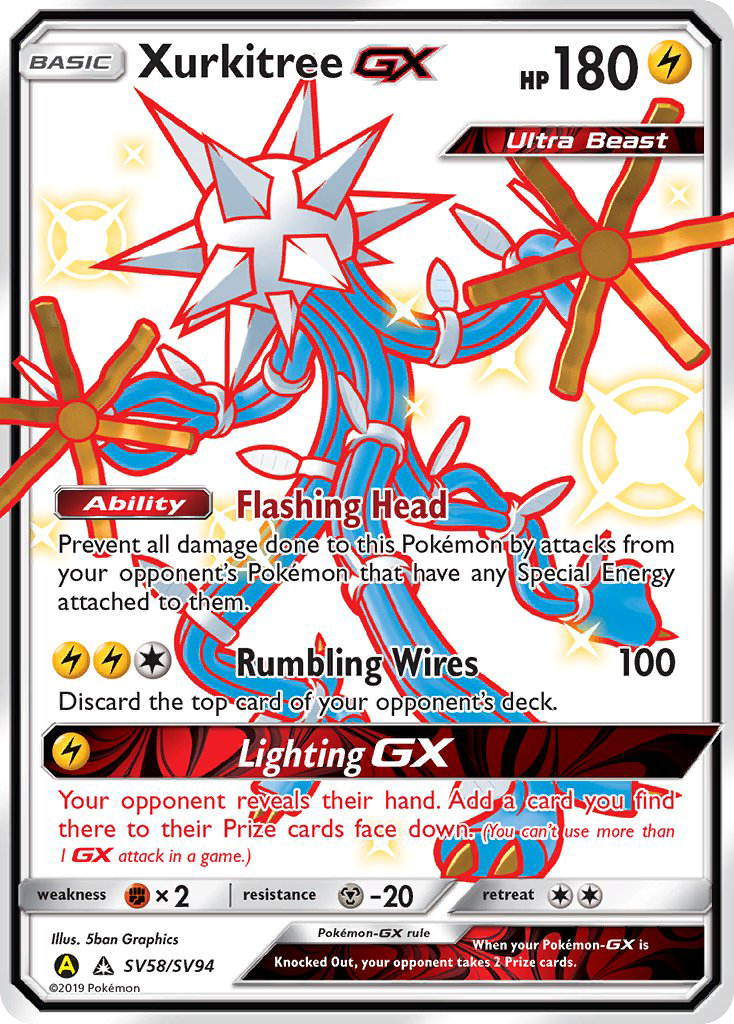 Xurkitree GX (SV58/SV94) [Soleil et Lune : Destinées Occultes - Coffre des Brillants]