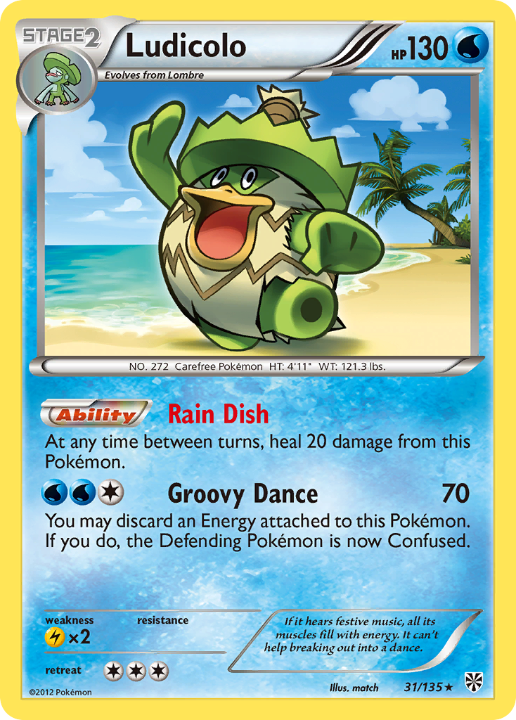 Ludicolo (31/135) [Negro y Blanco: Tormenta Plasma]