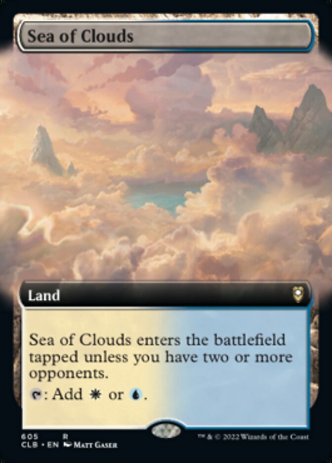 Mer de nuages (Extended Art) [Commander Legends: Battle for Baldur's Gate]