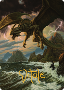 Carte artistique Dragon de bronze ancestral (03) (Signature estampée à chaud) [Commander Legends: Battle for Baldur's Gate Art Series]