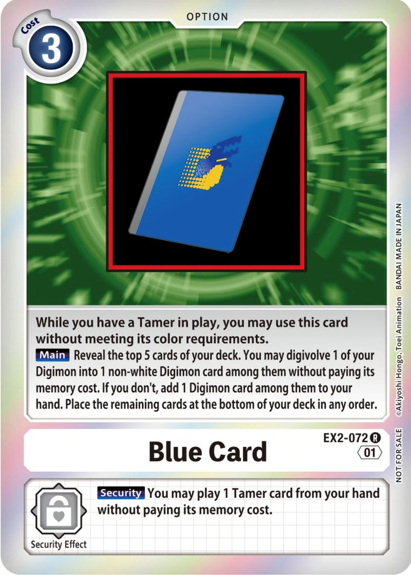 Carta Azul [EX2-072] (Paquete de Eventos 4) [Promociones Digital Hazard]