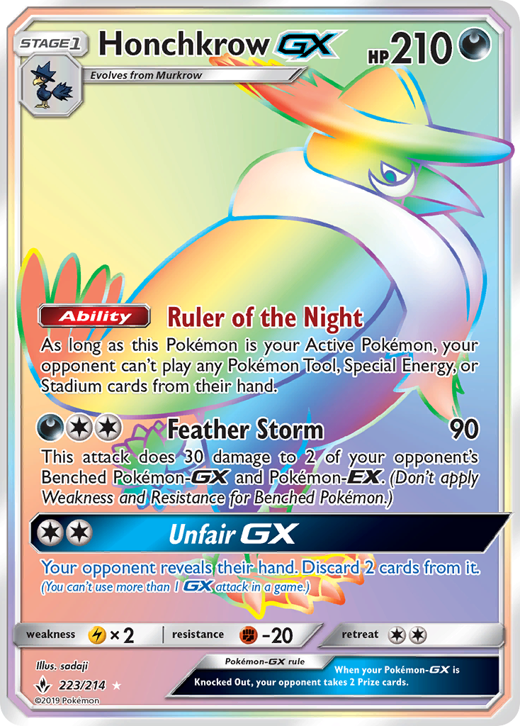 Honchkrow GX (223/214) [Sol y Luna: Lazos Indomables]