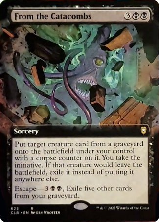 De las Catacumbas (Arte Extendido) [Commander Legends: Battle for Baldur's Gate]