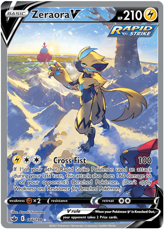 Zeraora V (166/198) [Espada y Escudo: Reinado Helado]