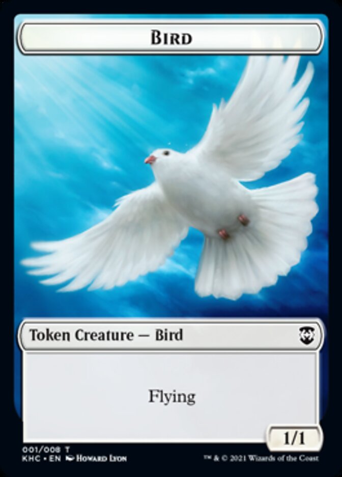 Jeton Oiseau [Jetons Commandant Kaldheim]