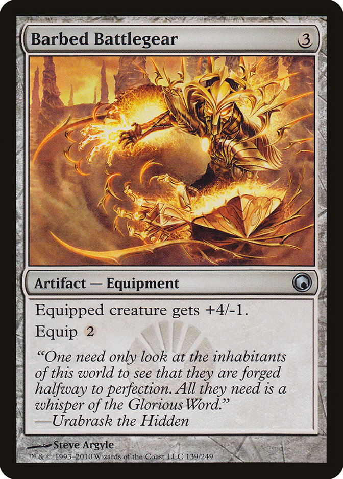 Équipement barbelé [Cicatrices de Mirrodin]