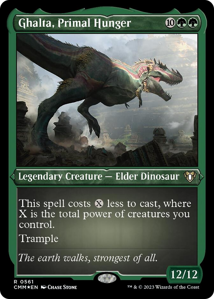 Ghalta, faim primordiale (Foil gravé) [Commander Masters]