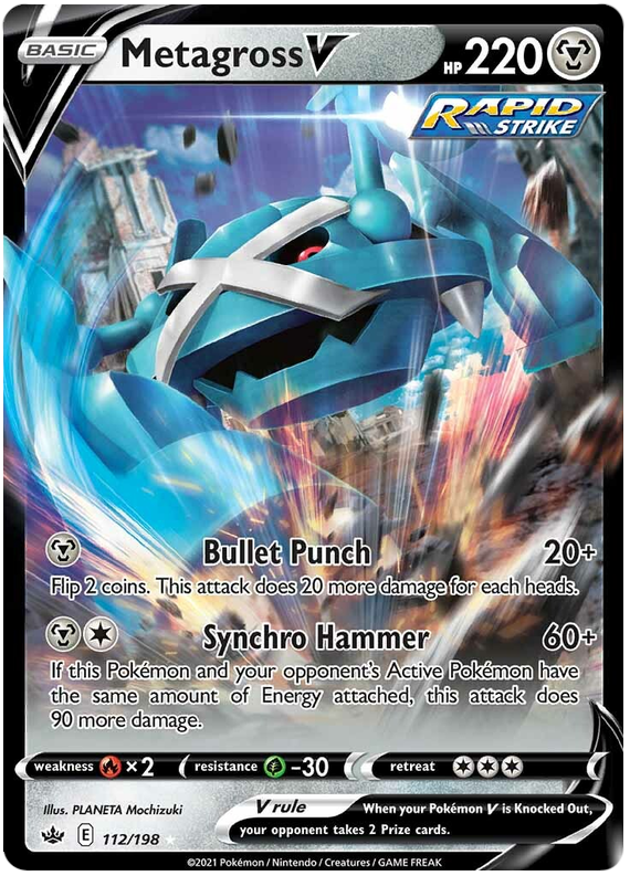Metagross V (112/198) [Espada y Escudo: Reinado Helado]