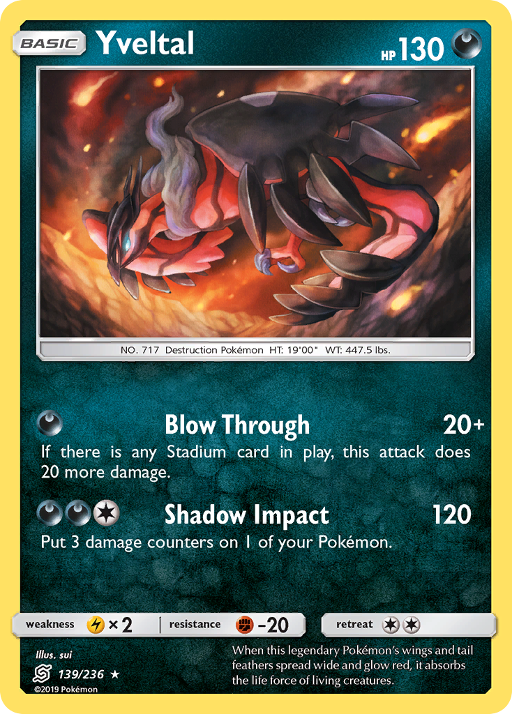 Yveltal (139/236) [Soleil et Lune : Harmonie des Esprits]