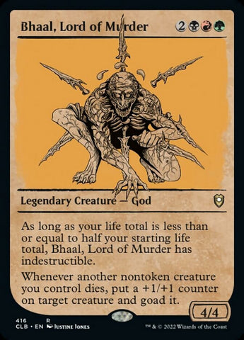Bhaal, Señor del Asesinato (Marco de exhibición) [Commander Legends: Battle for Baldur's Gate]