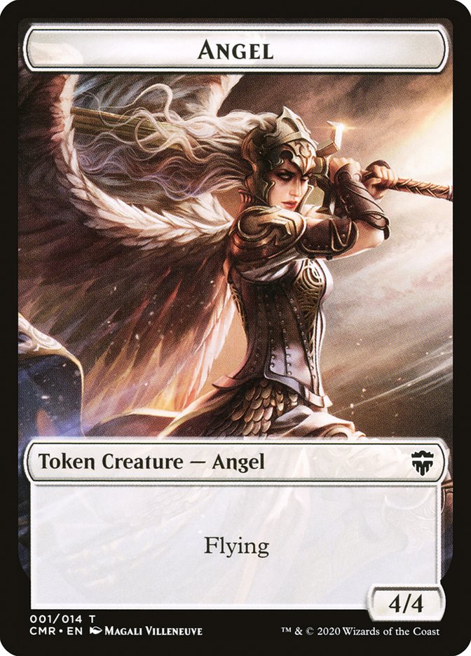 Ange // Soldat Jeton double face [Jetons Commander Legends]