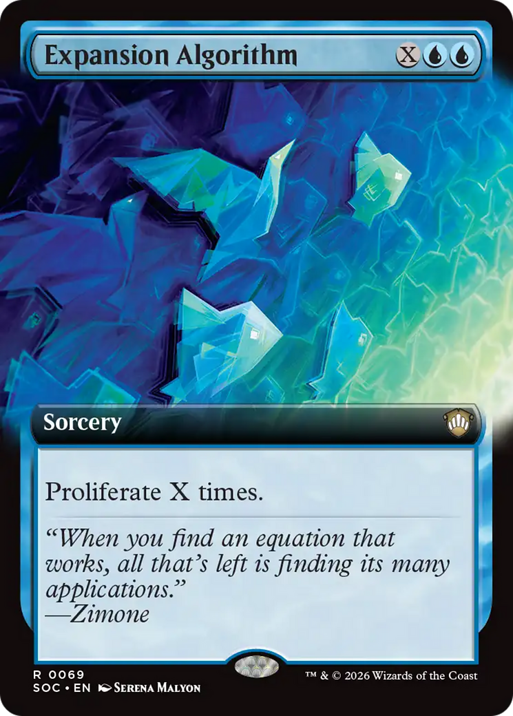 Algoritmo de Expansión (Arte Extendido) [Commander: Strixhaven: Escuela de Magos]