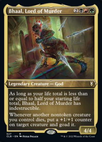 Bhaal, Señor del Asesinato (Grabado en Papel de Aluminio) [Commander Legends: Batalla por Puerta de Baldur]