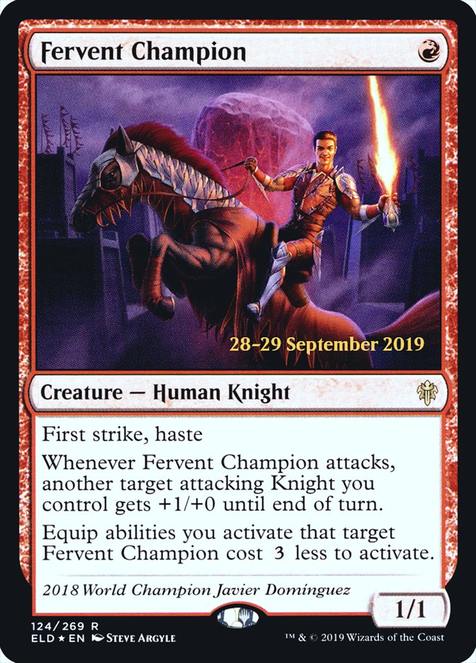 Champion fervent [Promos d'avant-première Le Trône d'Eldraine]