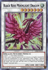 Dragón Luz de Luna Rosa Negra (Azul) [LDS2-EN112] Ultra Rara