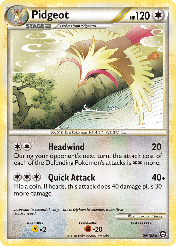 Pidgeot (29/102) [HeartGold & SoulSilver: Triomphe]