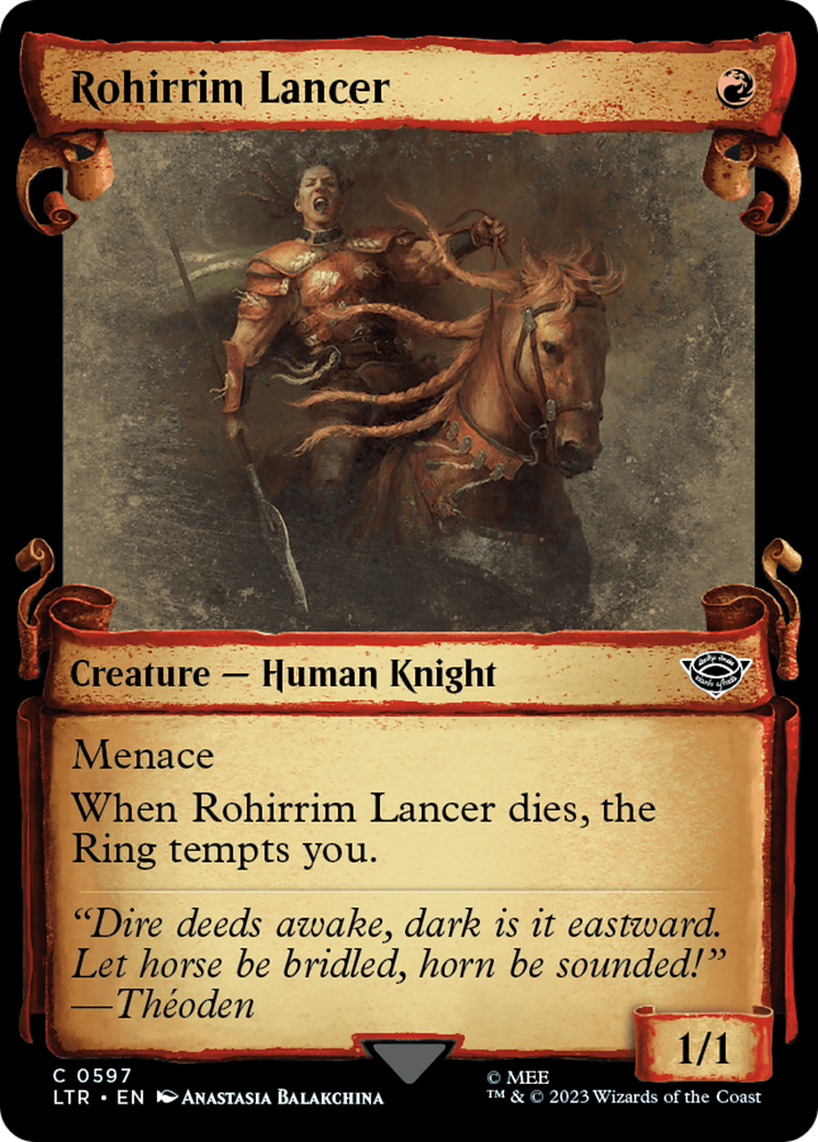 Lancier rohirrim [Le Seigneur des Anneaux : Chroniques de la Terre du Milieu - Parchemins de la vitrine]