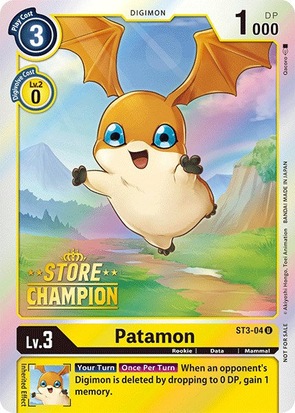 Patamon [ST3-04] (Campeón de tienda) [Mazo de Inicio: Promos Amarillo Celestial]