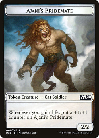 Ficha de Camarada de manada de Ajani [Tokens de Colección básica 2020]