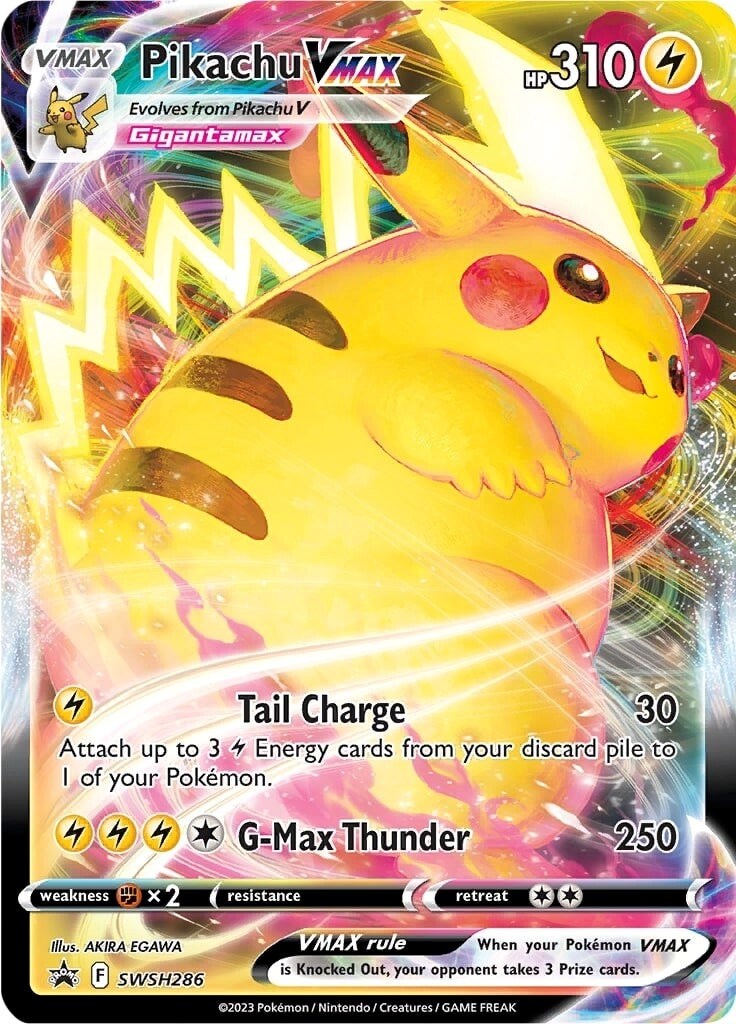 Pikachu VMAX (SWSH286) (Carta Jumbo) [Espada y Escudo: Promos Black Star]