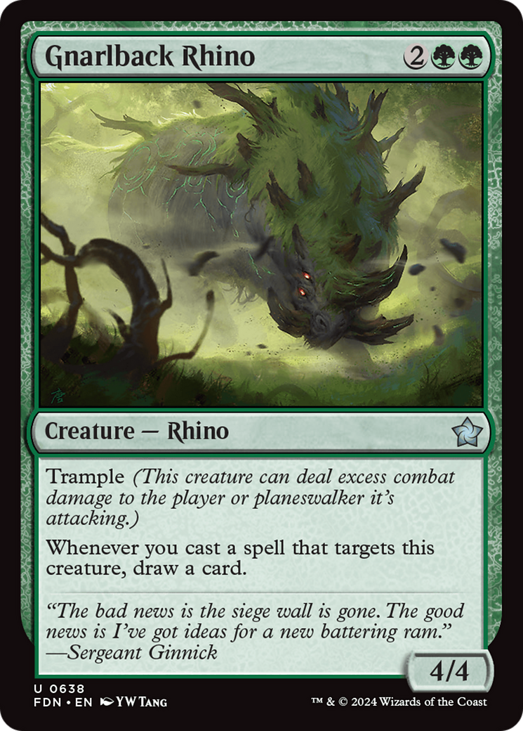 Rhinocéros Gnarlback [Fondations]