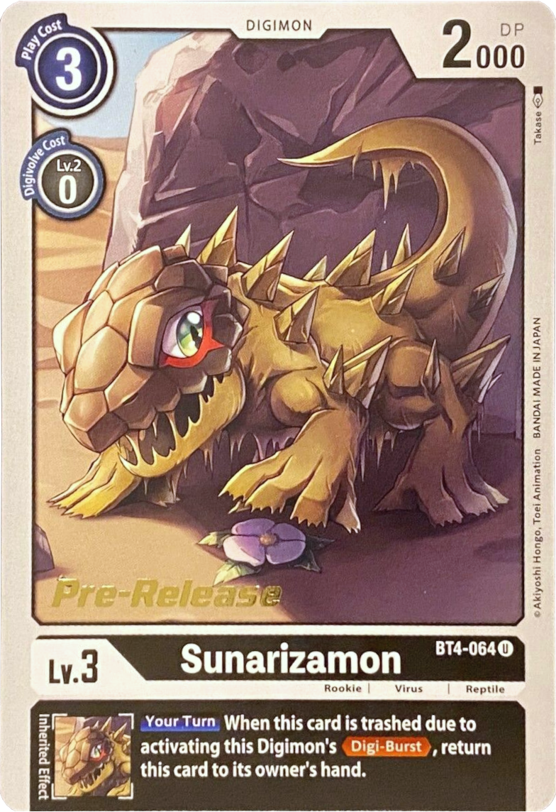 Sunarizamon [BT4-064] [Promocionales del Preevento Great Legend]
