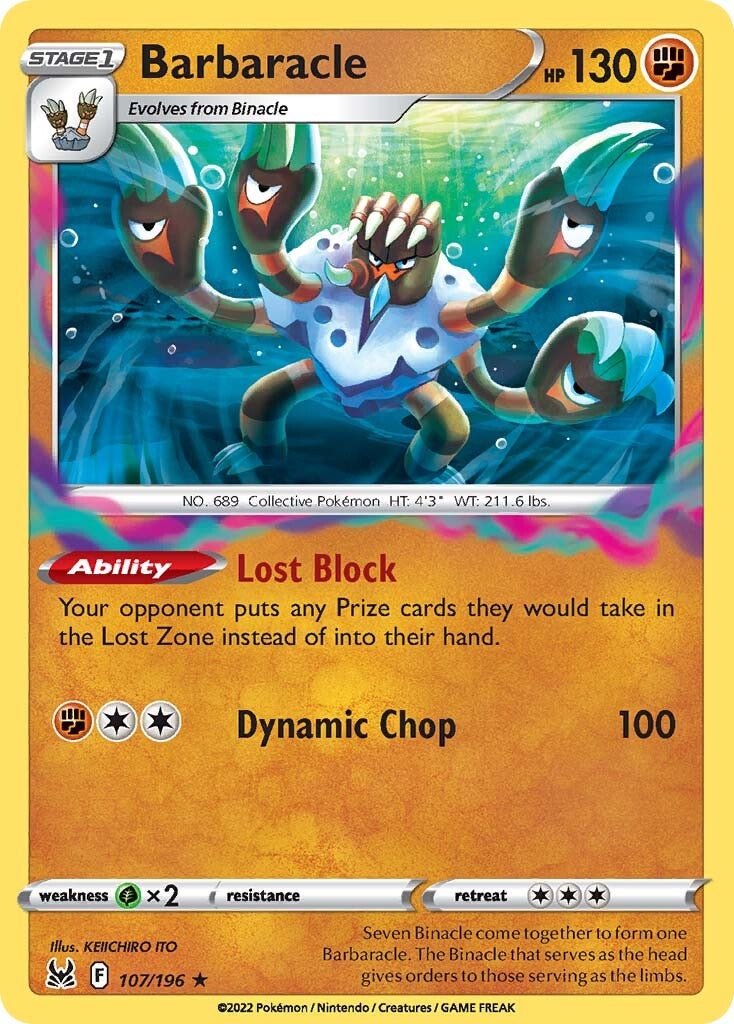 Barbaracle (107/196) [Espada y Escudo: Origen Perdido]
