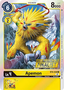 Apemon [BT6-038] (Campeonato Regional Online 2022) (Finalista Online) [Promos de Doble Diamante]