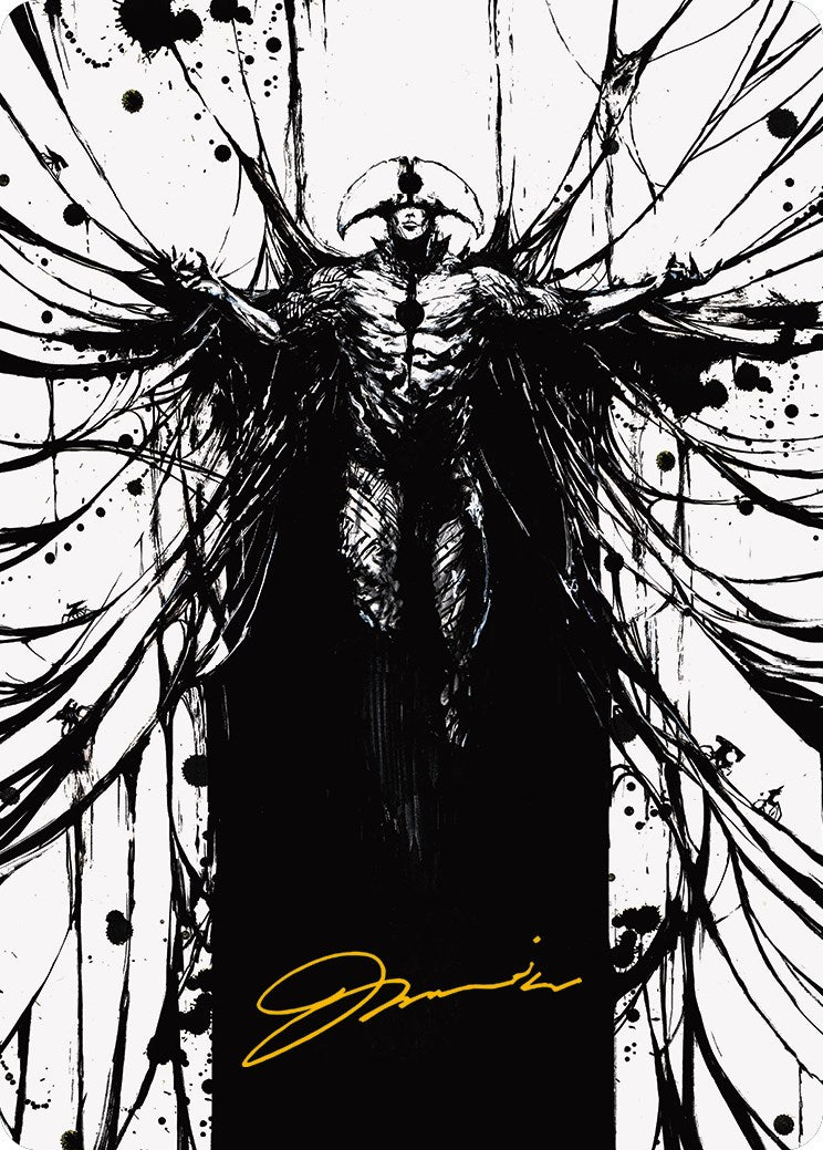 Carte d'art Danseuse de tendons (Signature estampée or) [Phyrexia : Tout sera Un Art Series]