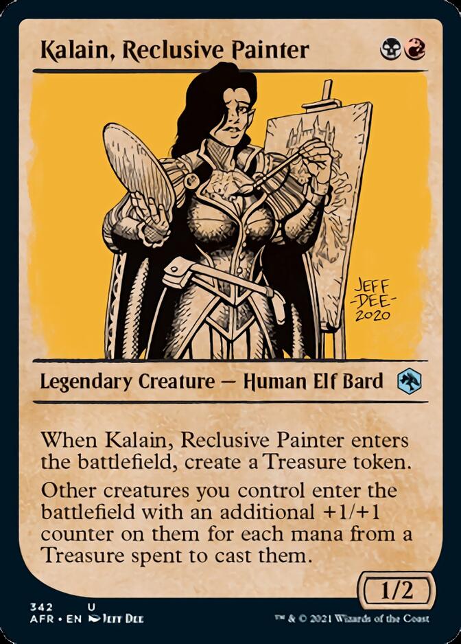 Kalain, peintre recluse (présentoir) [Donjons & Dragons : Aventures au pays des Royaumes Oubliés]
