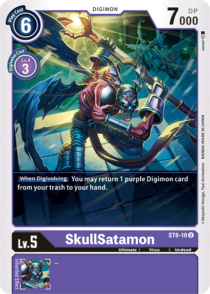 SkullSatamon [ST6-10] [Mazo de Inicio: Violeta Venenoso]