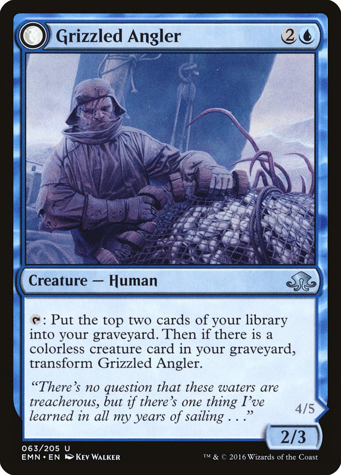 Pêcheur grisonnant // L'Angler sinistre [Eldritch Moon]