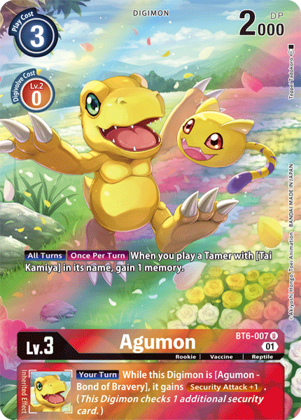 Agumon [BT6-007] (Arte Alternativo) [Doble Diamante]