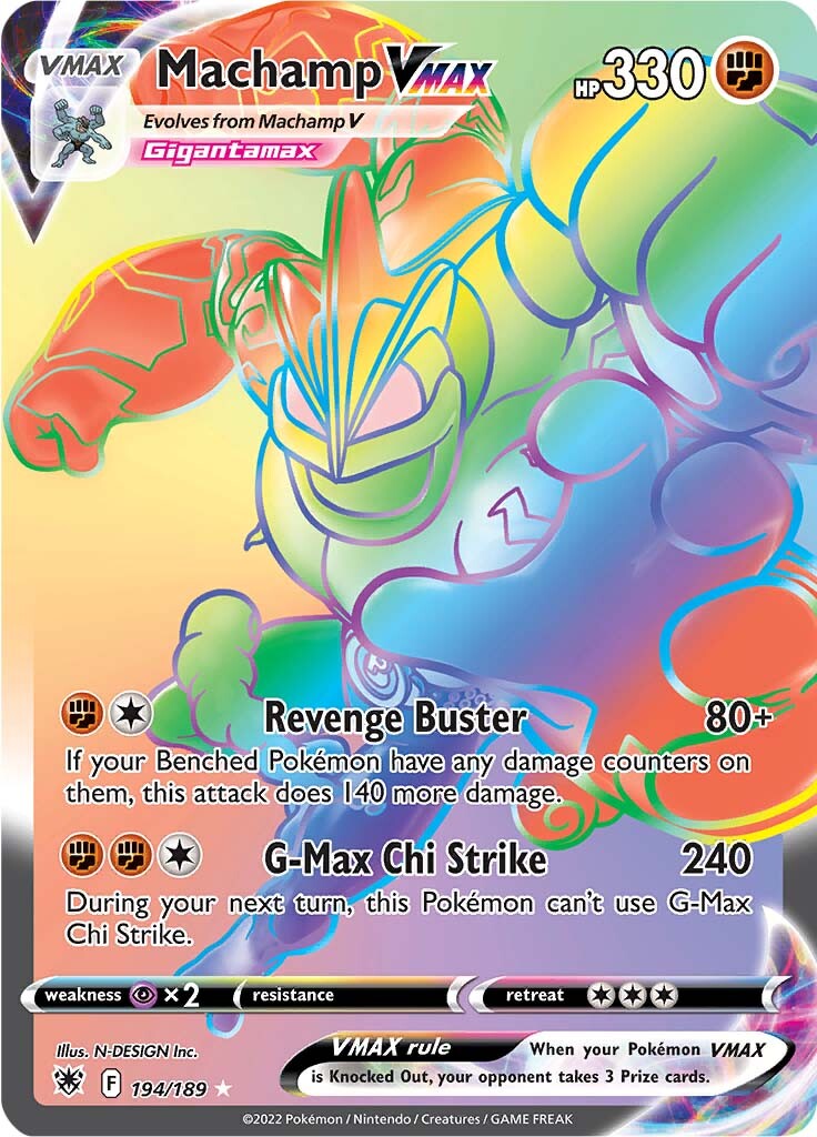 Machamp VMAX (194/189) [Espada y Escudo: Resplandor Astral]