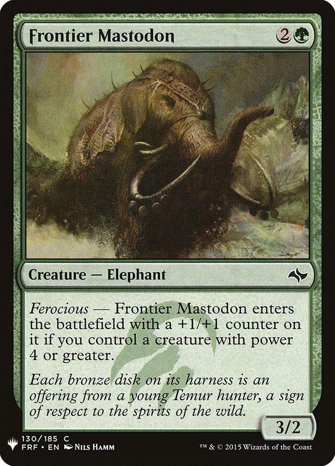 Mastodonte de la Frontière [Booster mystère]
