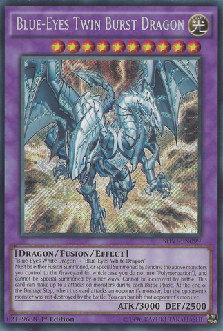 Dragón de ráfaga gemela de ojos azules [SHVI-EN099] Secreta Rara