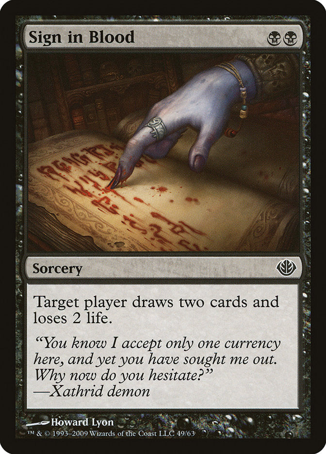 Signe de sang [Decks de duel : Garruk contre Liliana]