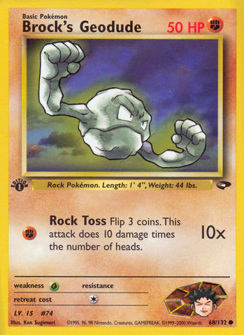 Geodude de Brock (68/132) [Desafío de Gimnasio 1ª Edición]
