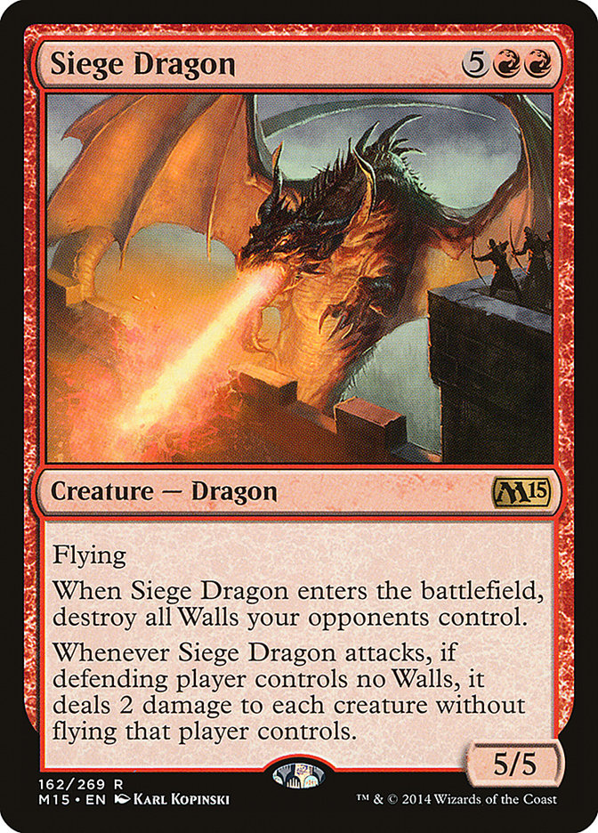 Dragon de siège [Magic 2015]