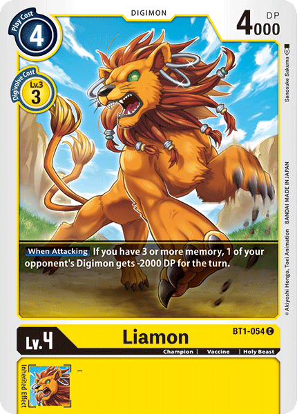 Liamon [BT1-054] [Lanzamiento de la Edición Especial de Refuerzo Ver.1.0]