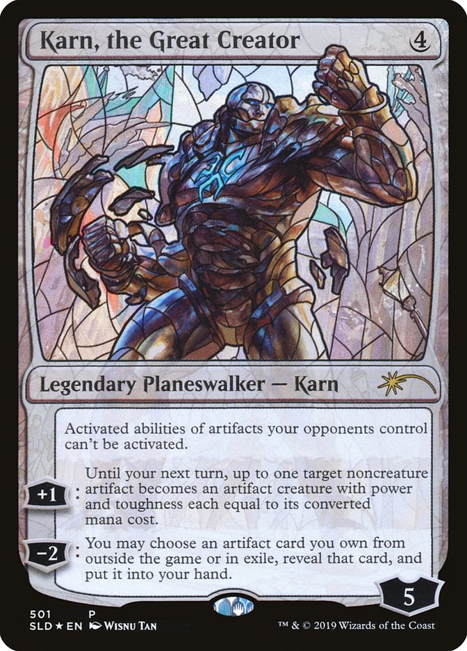 Karn, the Great Creator (Vitrail) [Promos Secret Lair Drop]