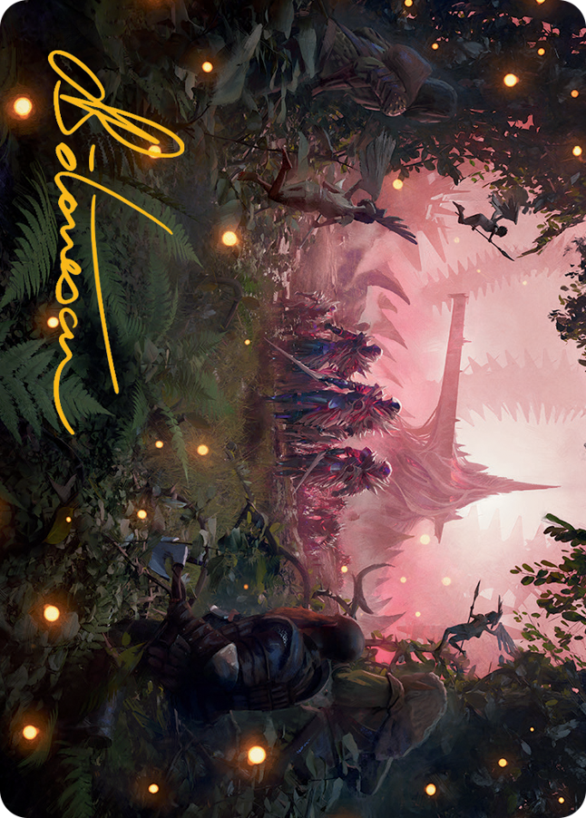 Invasion d'Eldraine Carte d'art (Signature estampée or) [Série d'art L'invasion des machines]