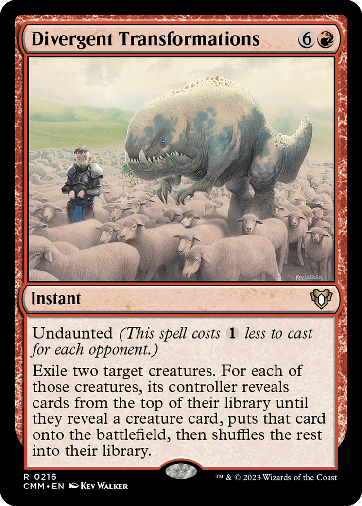 Transformations divergentes [Commander Masters]