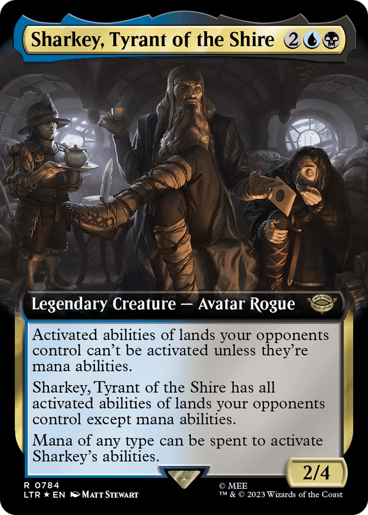 Sharkey, tyran de la Comté (Extended Art) (Surge Foil) [Le Seigneur des Anneaux : Contes de la Terre du Milieu]