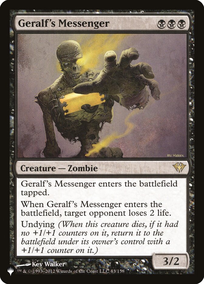 Messager de Geralf [The List]