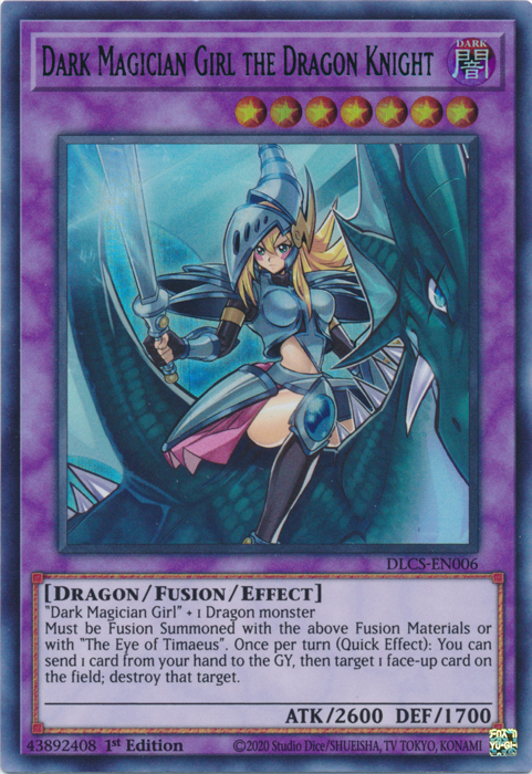 Magicienne des Ténèbres la Chevaleresse Dragon (Bleue) [DLCS-EN006] Ultra Rare