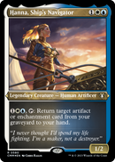 Hanna, navigatrice du navire (gravure à l'acide) [Commander Masters]