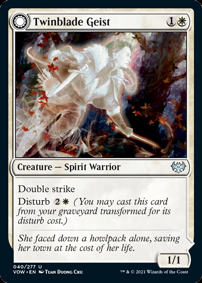 Fantôme à deux lames // Invocation à deux lames [Innistrad : Noce Écarlate]